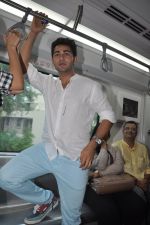 Armaan Jain take metro ride in Andheri, Mumbai on 20th June 2014